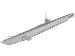 U-Boat 3D Model preview