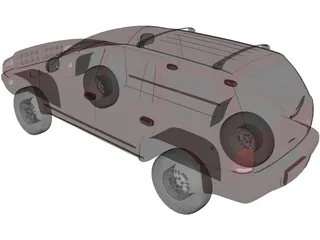 Dodge Durango (1998) 3D Model preview