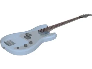 Fender Precision Mexican Bass 3D Model preview