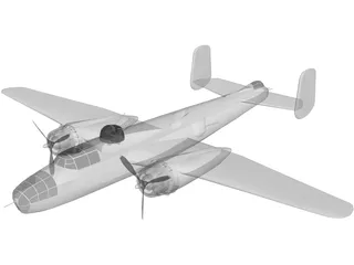 B-25 3D Model preview