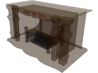 Fireplace 3D Model preview