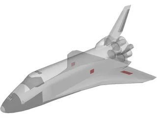 Space Shuttle 3D Model preview