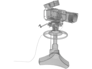 Television Camera 3D Model preview