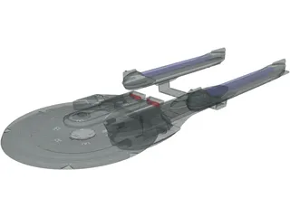 Star Trek Enterprise B 3D Model preview