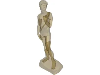 David Statue 3D Model preview