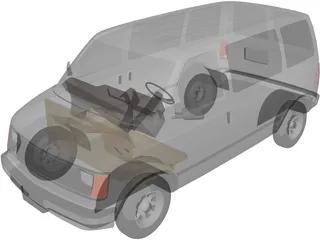 Chevrolet Astro Van (1986) 3D Model preview