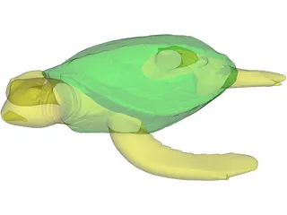 Turtle 3D Model preview