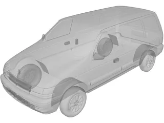 Dodge Caravan (1991) 3D Model preview