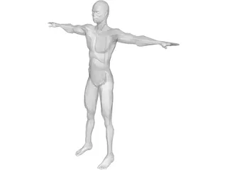 Asian Male Character 3D Model preview