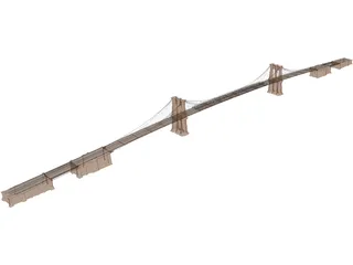 Brooklyn Bridge 3D Model preview