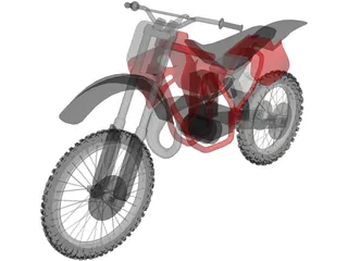 Honda CR500 (1994) 3D Model preview
