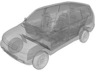 Mazda MPV (1992) 3D Model preview