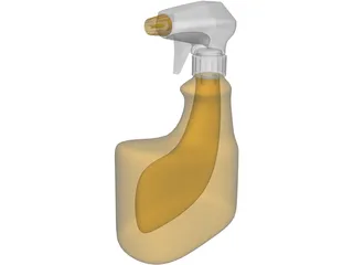 Bottle Spray 3D Model preview
