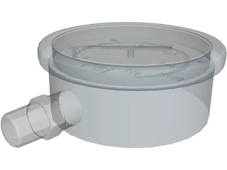 Pressure Guage 3D Model preview