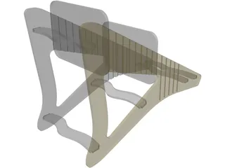 Kids Chair 3D Model preview