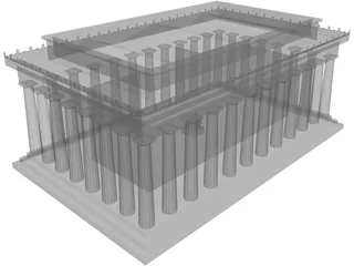Lincoln Memorial 3D Model preview