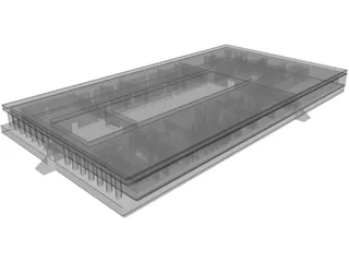 Egyptian Palace 3D Model preview