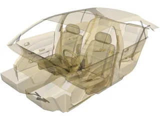 Interior Nissan Maxima (1997) 3D Model preview