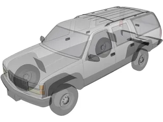 Chevrolet Suburban (1998) 3D Model preview