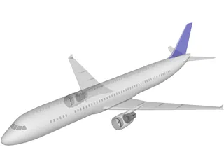 Airbus A321 3D Model preview