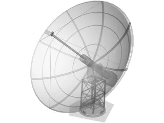 Satellite Dish 3D Model preview
