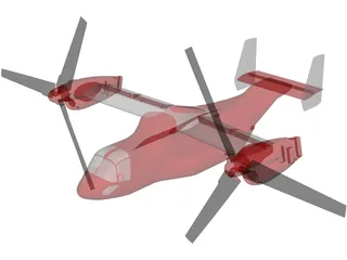 Bell-Boeing V-22 Osprey 3D Model preview