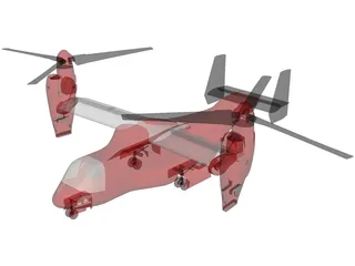 Bell-Boeing V-22 Osprey 3D Model preview
