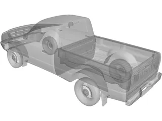 Ford Ranger Pickup (1998) 3D Model preview
