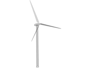 Wind Turbine 3D Model preview