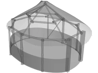 Indian Hut 3D Model preview