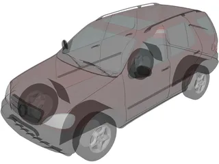 Mercedes-Benz ML 320 (1998) 3D Model preview