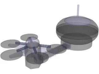 Moon Base 3D Model preview