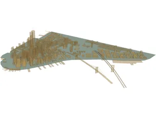 City Manhattan 3D Model preview