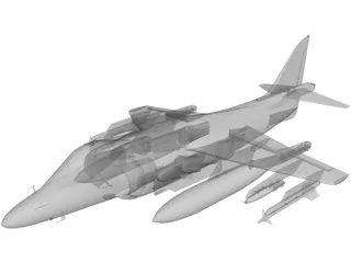AV-8B Harrier 3D Model preview