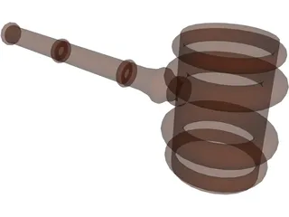 Gavel 3D Model preview