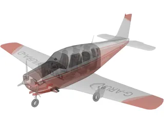 Raytheon A-36 Bonanza 3D Model preview