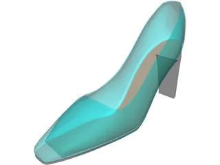 Shoe High Heel 3D Model preview