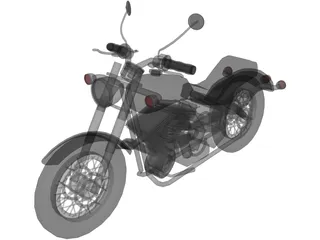 Motorcycle 3D Model preview