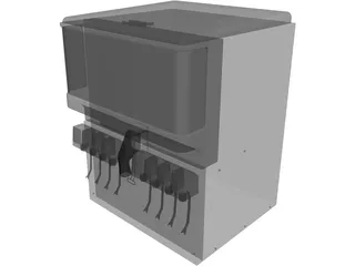 Soda Machine 3D Model preview