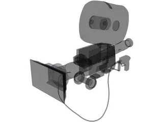Movie Camera 3D Model preview