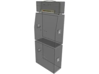 Marshall Stack 3D Model preview