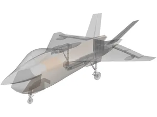 Boeing X-32 3D Model preview