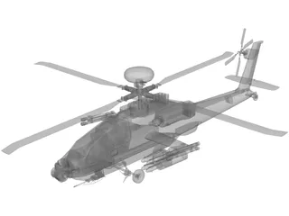 Boeing AH-64 Apache 3D Model preview