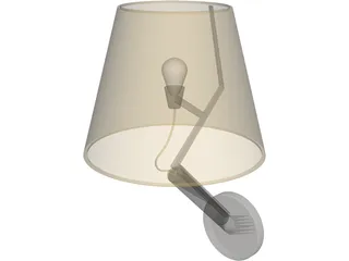 Lamp Wall 3D Model preview