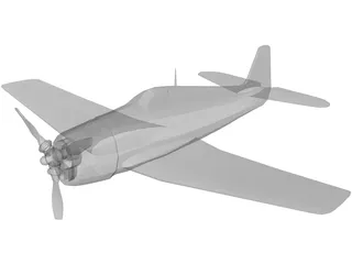 F6F Hellcat 3D Model preview