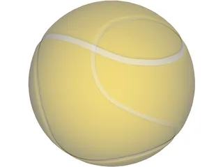 Tennis Ball 3D Model preview
