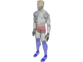 Superhero 3D Model preview