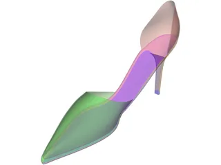 Woman Shoe 3D Model preview