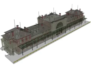 Station Bonn 3D Model preview