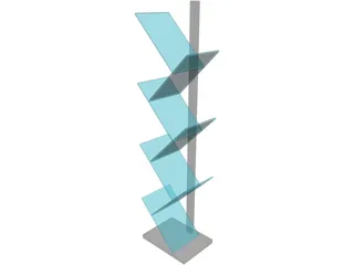 Broucher Rack 3D Model preview